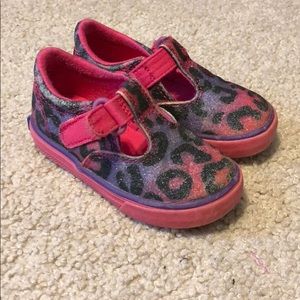 Pink/Purple Glitter Keds - Sz 5